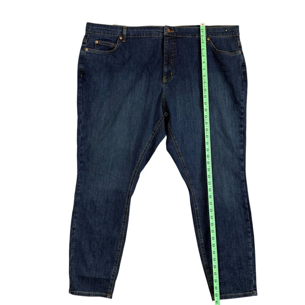 Dickies Jeans Women's Blue Mid Rise Skinny Denim jeans Stretch SZ/24R - Picture 5 of 15